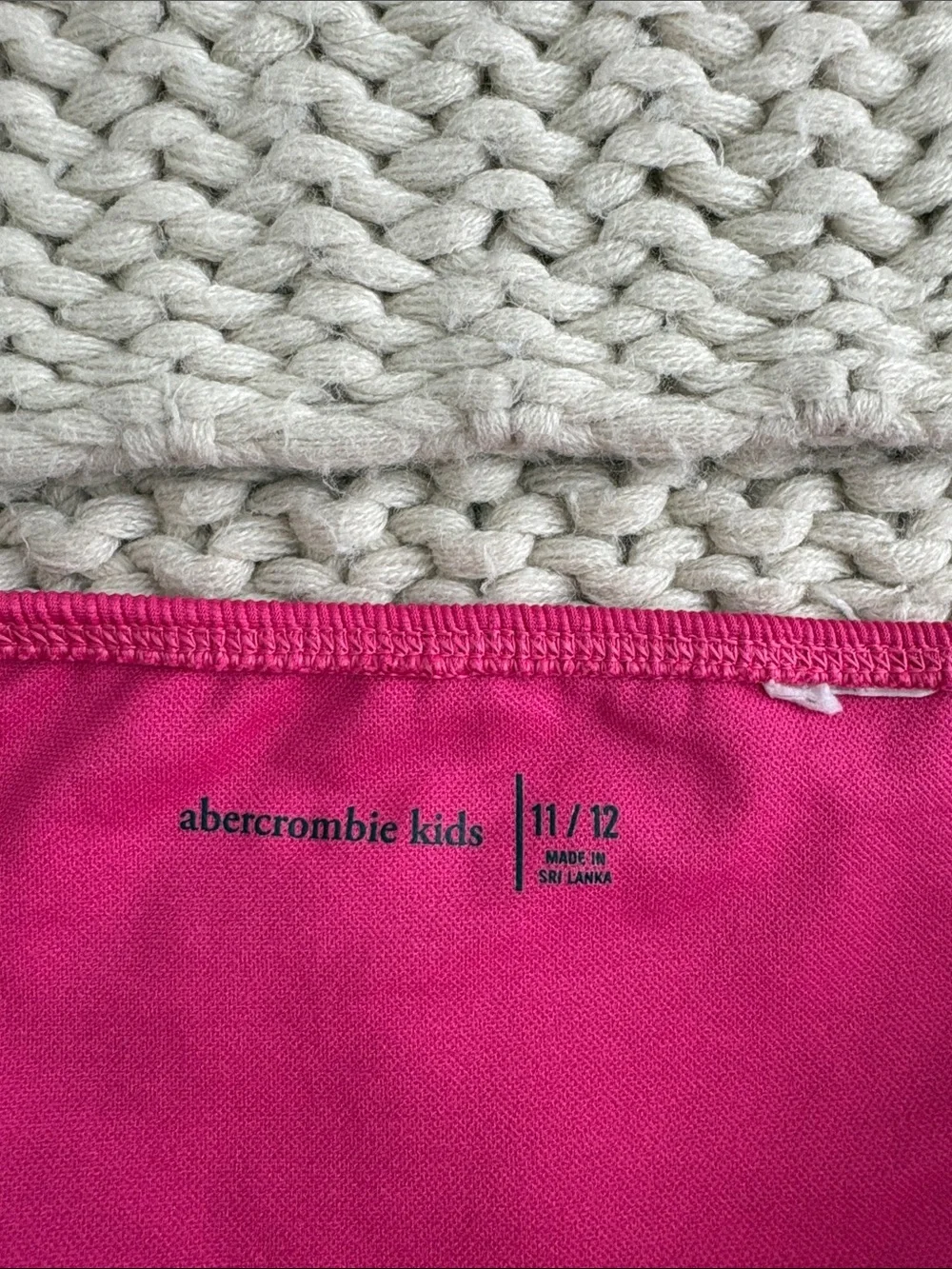 Abercrombie & Fitch Hot Pink Ribbed Bikini Set